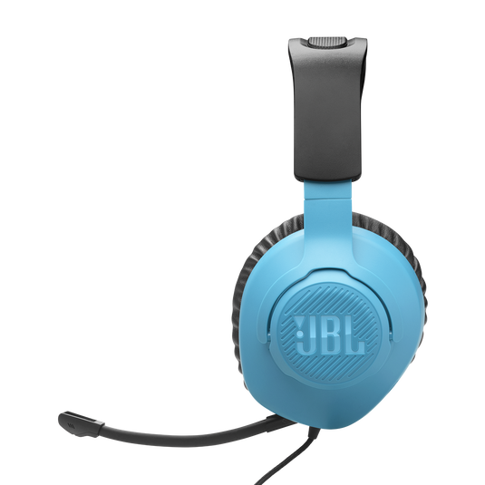 JBL Quantum 100N - Blue / Red - Wired over-ear gaming headset with detachable mic - Left image number null